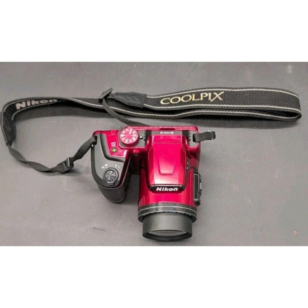 Nikon Coolpix B500 Digital Camera Red 16.0MP 40X Wide Optical Zoom